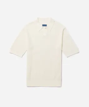 Alex Merino Wool Open Placket Polo