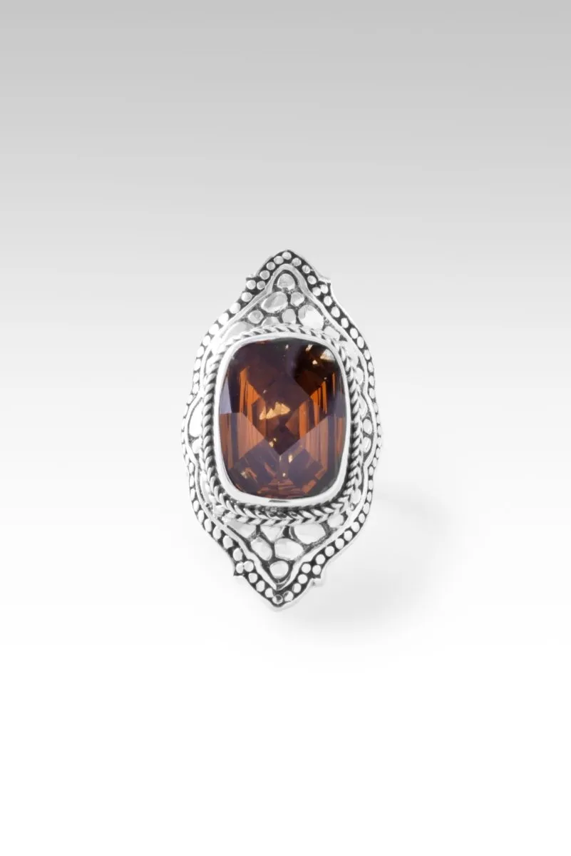 Believe and Recieve Ring™ in Whiskey Quartz