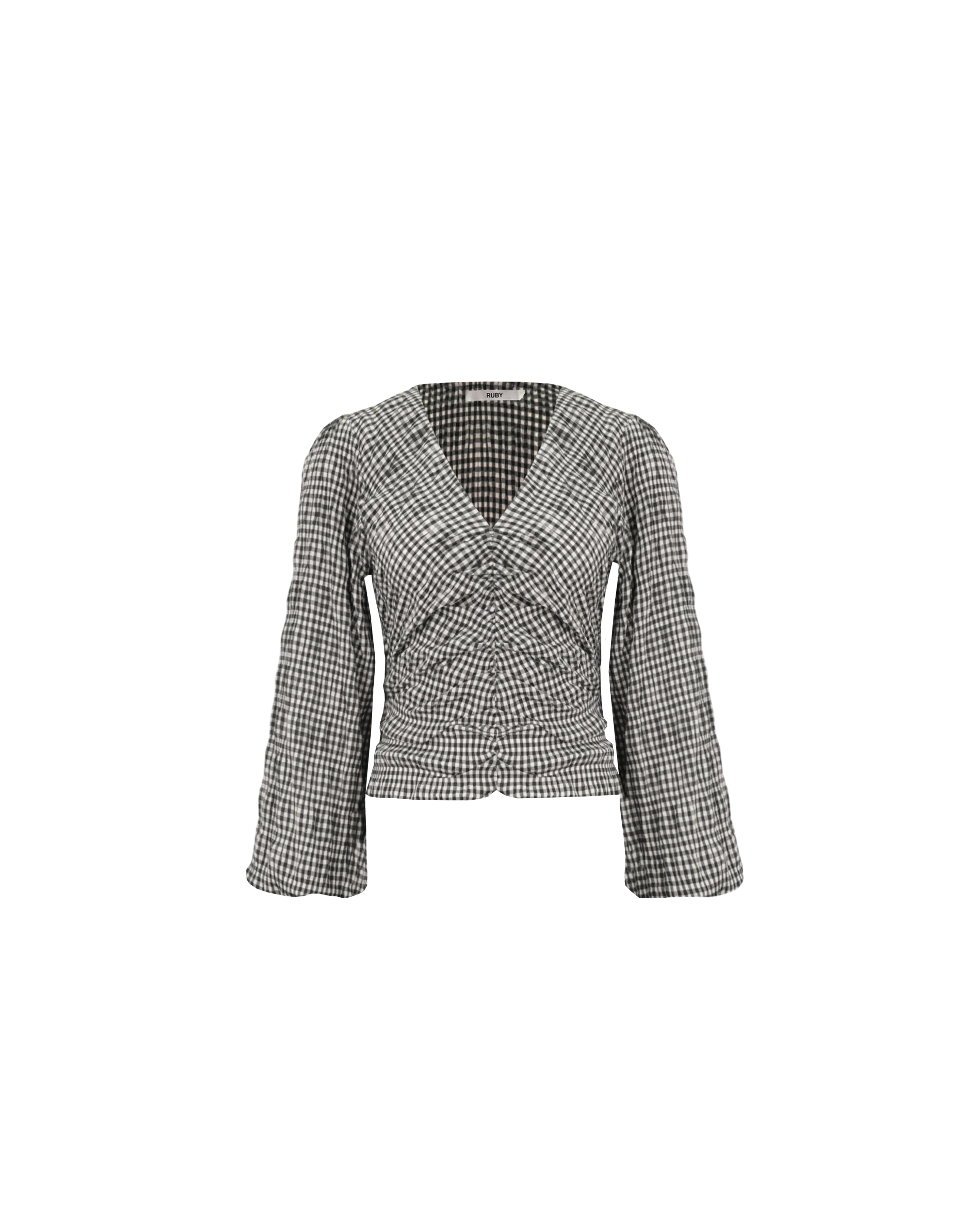 CANARY BLOUSE BLACK GINGHAM