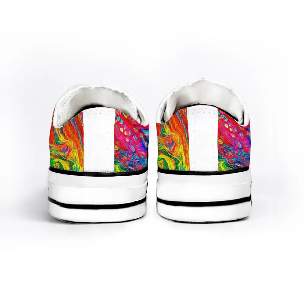 Colorful Collection - Classic Unisex Low Top Canvas Sneakers