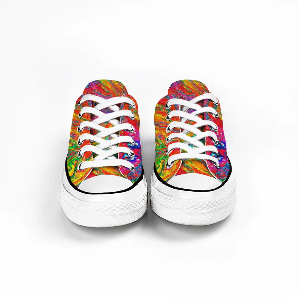 Colorful Collection - Classic Unisex Low Top Canvas Sneakers