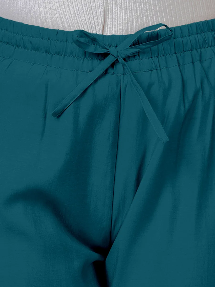 Fiza x Rozaana | Straight Pant in Crystal Teal