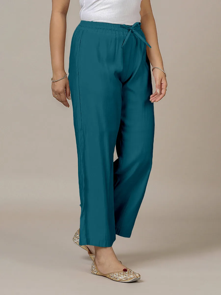 Fiza x Rozaana | Straight Pant in Crystal Teal