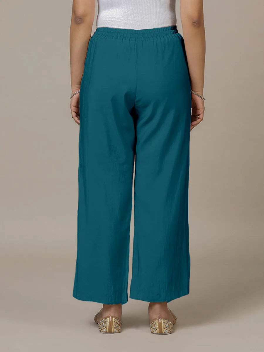 Fiza x Rozaana | Straight Pant in Crystal Teal