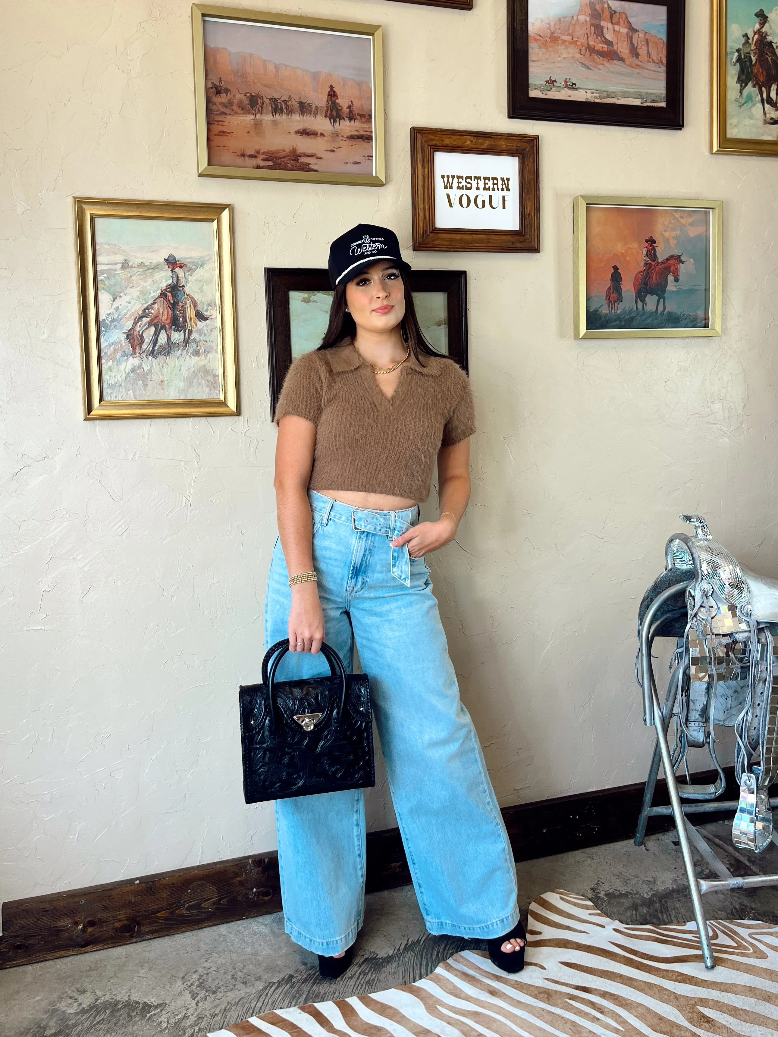 The Bray Top in Mocha